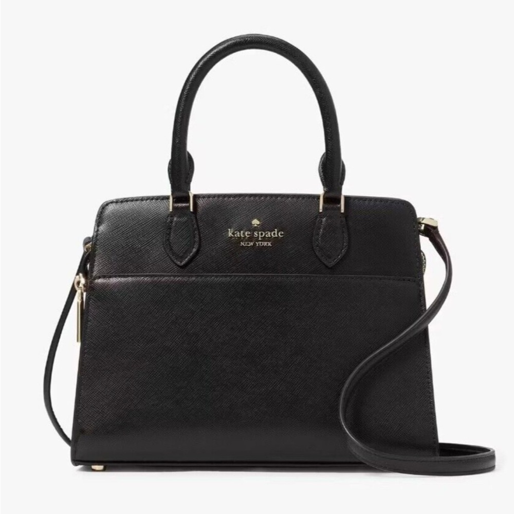 Kate Spade Madison Large Black Satchel Bag